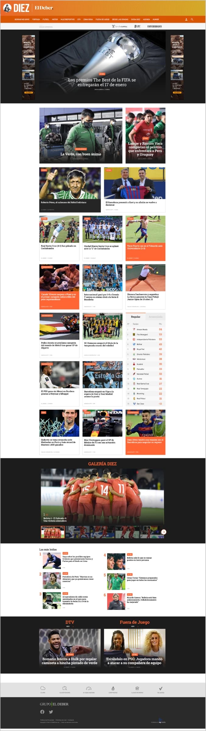 El Deber screencapture